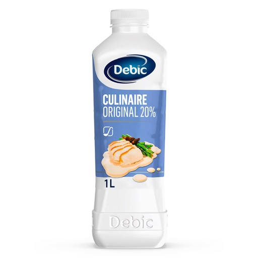 [396] Crème Culinaire 20%  Debic Bouteille 1 L