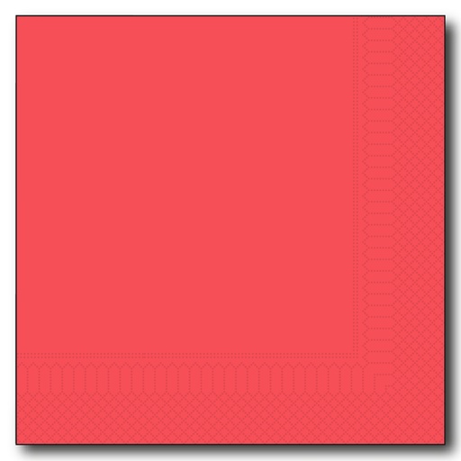 [54520] Servet 25 cm/2 - 1/4 - Rood - Gautier 200 st