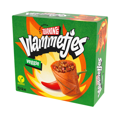 [10575] Vlammetjes Veggie Topking 54 x 18 gr