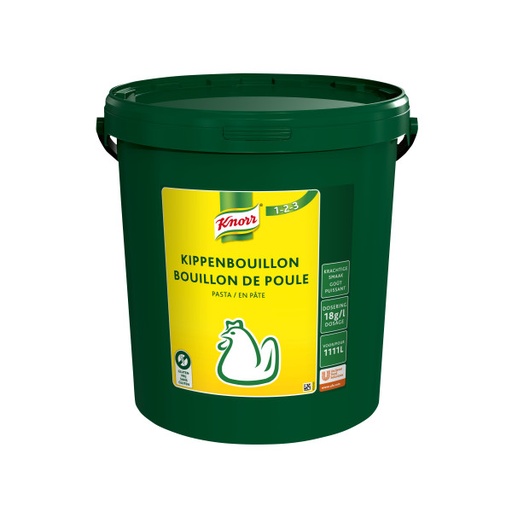 [547] Bouillon de poulet en pâtes Knorr Seau 10 kg