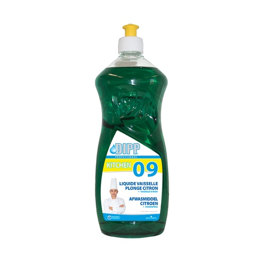 [3859] Afwasmiddel Citroen Groen Dipp (09) Fles 1 L