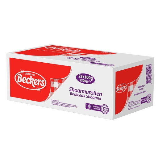 [433] Shoarma Rol Beckers 25 x 100 gr