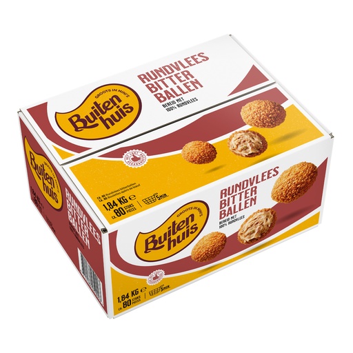[5067] Bitterballen Klassiek Rundsvlees Buitenhuis 80 x 23 gr