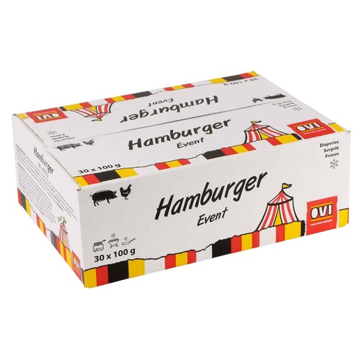 [848] Hamburger Event Ovi 30 x 100 gr