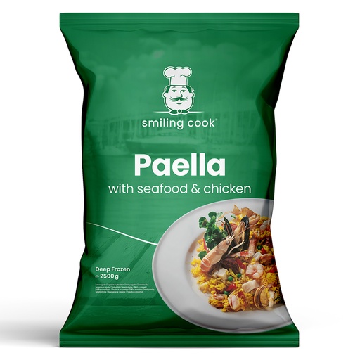 [868] Paella Met Zeevruchten Valencia Smiling Cook 2,5 kg - B7