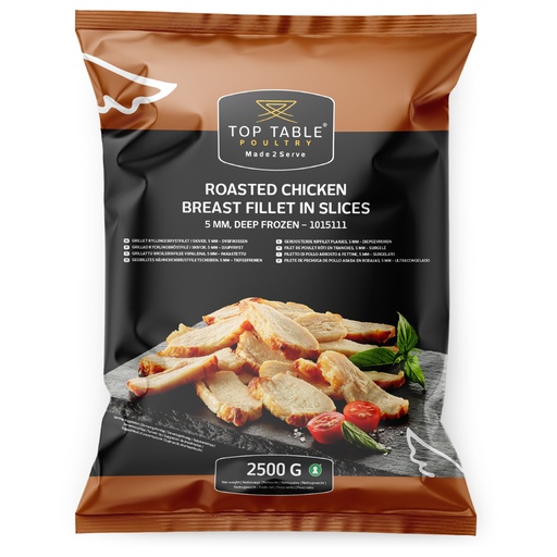 [5100] 1015111 Filet Poulet rôti en tranche 5 mm - Top Table 2,5 kg