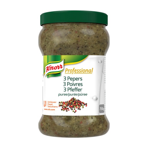 [2998] Kruidenpuree 3-Pepers Knorr Pot 750 gr