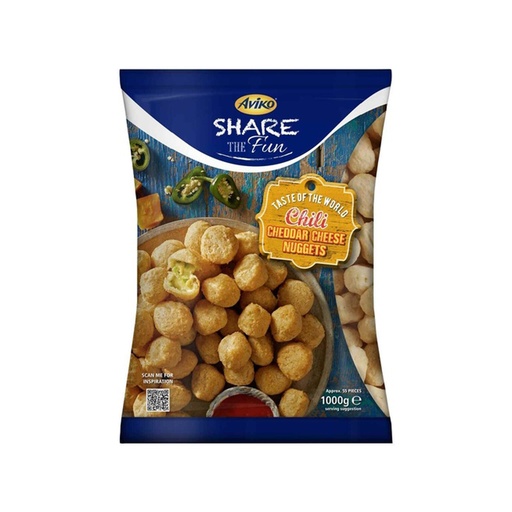 [7694] Chili Cheddar Cheese Nuggets Aviko 1 kg