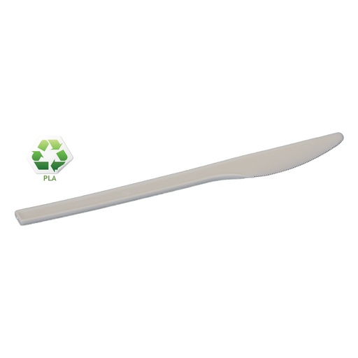 [8536] Plastiek mes PP Reflex  Wit 50 st