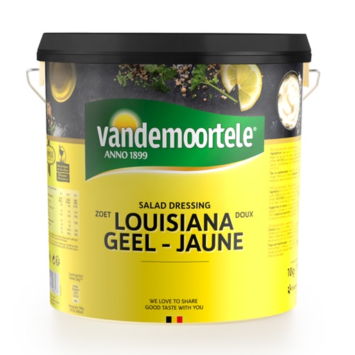 [2490G] Salade Dressing Louisiana Geel Vandemoortele 10 L