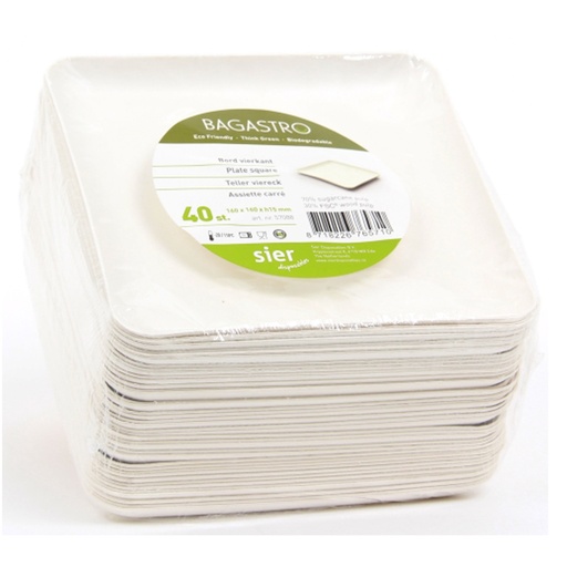 [5799] Bagastro Bord Vierkant 160 x 160 x 15 mm 40 st