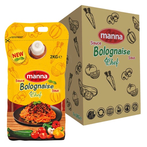 [13104] Bolognaise Saus Chef Manna Pouch 2 kg