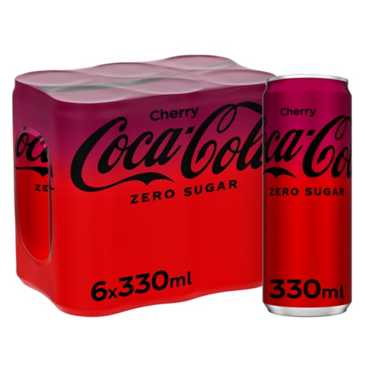 [5500] Coca Cola Zero Cherry Blik Sleek 24x33cl