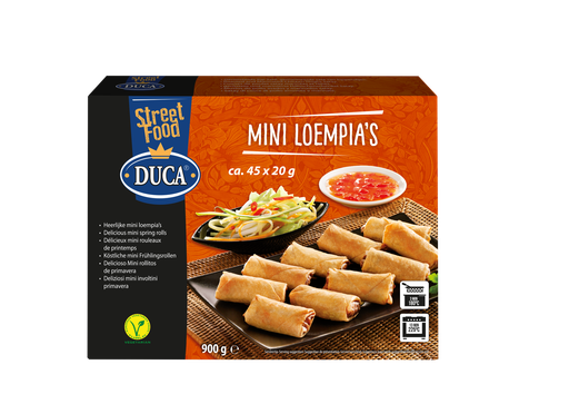 [10282] Mini Loempia Vegetarisch Duca 45 x 20 gr