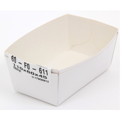 [2366] Bac à frites 611 - Nr 80 - 1 x 250 pcs       (N° 1 bis)