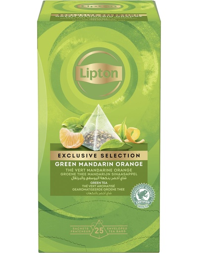 [6974] green Mandarin Orange Tea Lipton 25 pcs