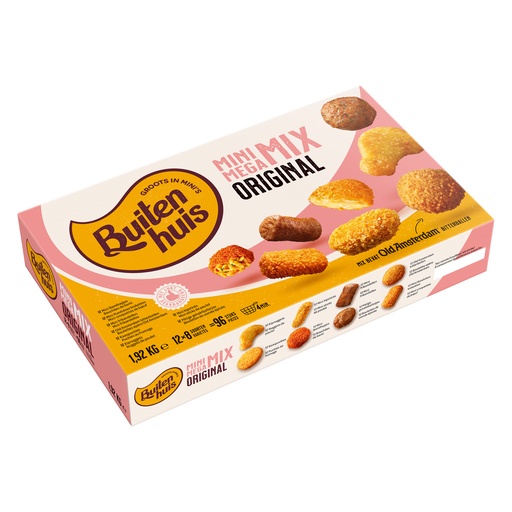 [1687] Mini Megamix 8 Soorten Buitenhuis 96 x 20 gr