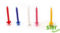 [6168] Bougies De Gateau Et Porteur Assorti 2 x 100 pcs