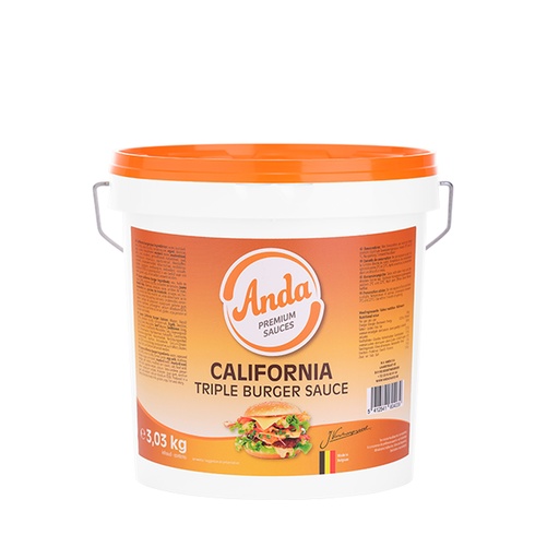 [762] California Triple Burger Saus Anda Emmer 3 L
