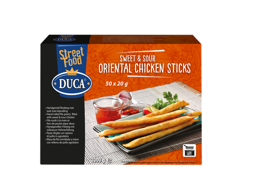 [12729] Oriental Chicken Sticks Duca 50 x 20 gr