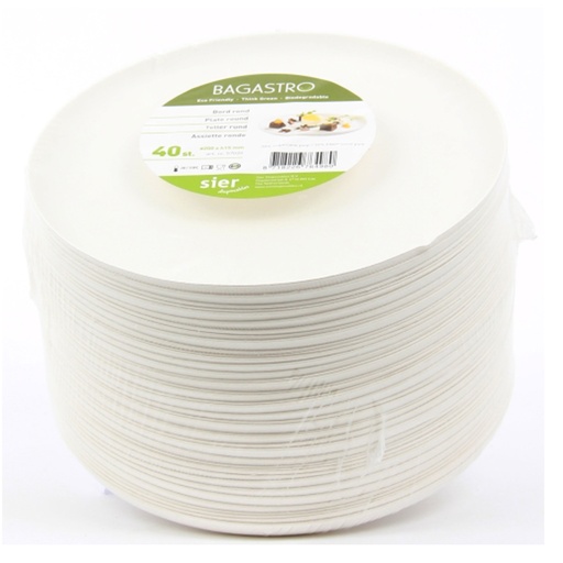 [5800] Bagastro Bord Rond 20 cm 40 st