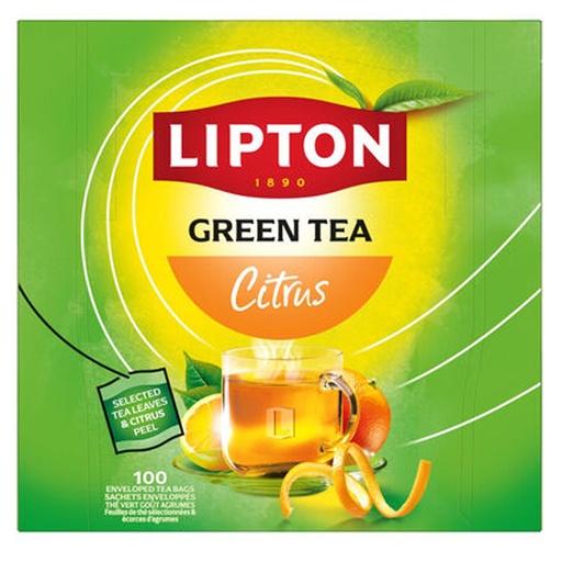 [5758] Lipton Thee Green Citrus  Feel Good Selection 100 st