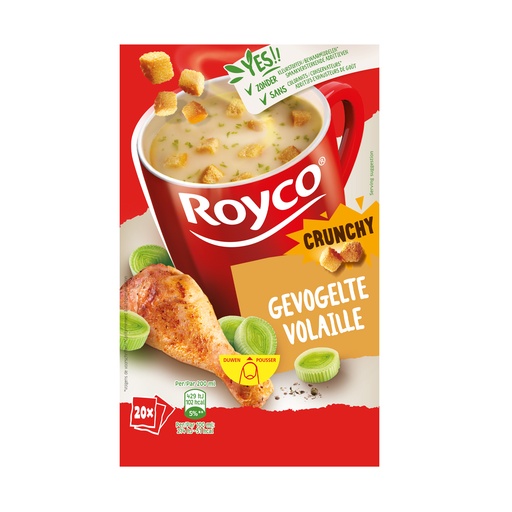 [5763] Royco Minute Soup Gevogelte Crunchy 20 st