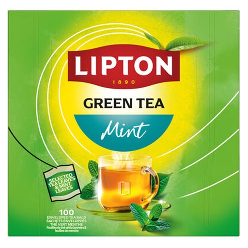 [7496] THE VERT MENTHE 100PCS LIPTON FEEL GOOD SELECTION