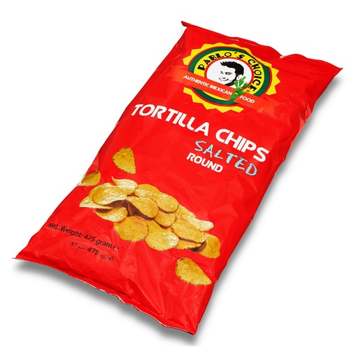 [10640] LA285.1 Tortilla Chips Naturel Round La Streetfood 475 gr 