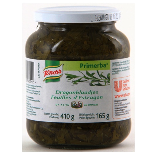 [1524] Primerba Dragonblaadjes op Azijn Glas 410 gr