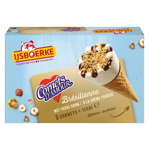 [9822] Cornet D Amour Bresilienne Ijsboerke 16 x 120 ml