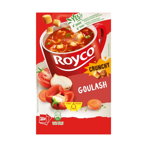 [13095] Royco Minute Soup Goulash Met Runds 20 st