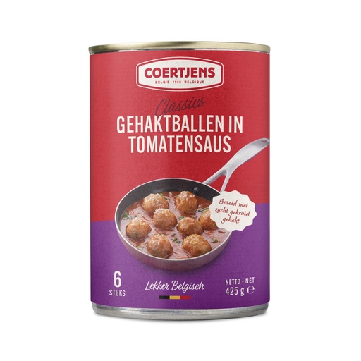 [237] Boulettes sauce Tomate Coertjens 425 gr