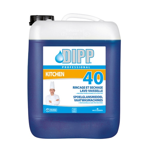 [3831] Afwas Spoelglansmiddel Dipp (40) Can 10 L