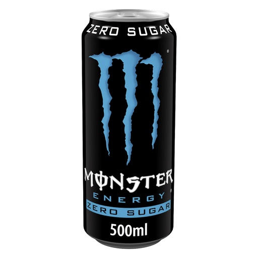 [5225] Monster Absolutely Zero Blauw Blik 24 x 50 cl