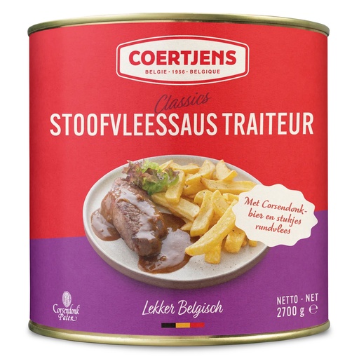 [11388] Sauce pour Carbonnades Traiteur Bière Bœuf Coertjens Boîte 2,7 kg