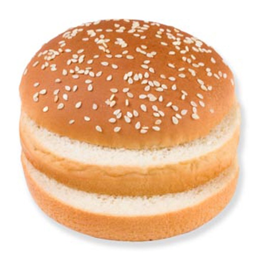 [14999] 5384 Hamburger Bun Sesam Double Cut Pastridor 2 x 24 x 77 gr