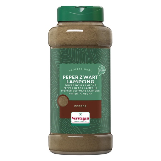 [4072] Peper Bolletjes Gemalen Zwart Verstegen Pot 475 gr