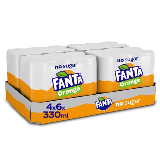 [1254] Fanta Zero Blik 24 x 33 cl