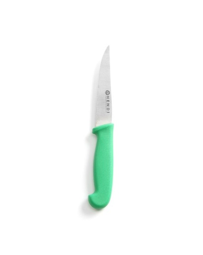 [11712] Groentemes gekarteld 100mm groen PP heft