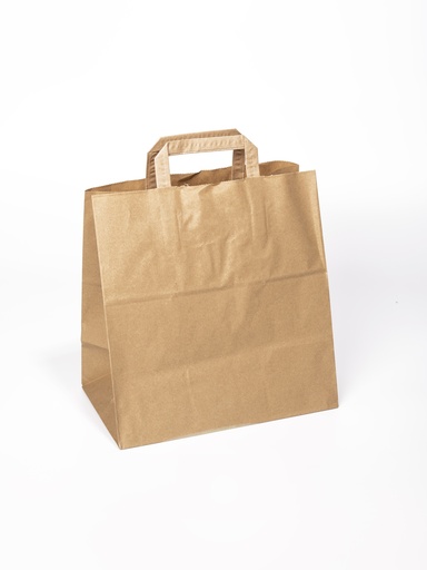 [8954] Draagtas + Handvat Kraft 28 x 17 x 29 cm 250 st