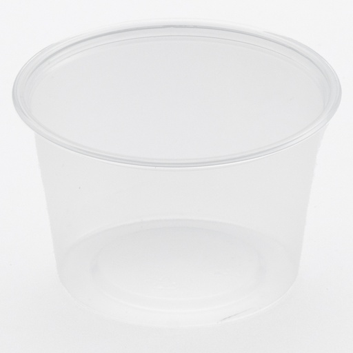 [6175] Plastiek Portiepotje Rond 100 cc (4PP100) 50 st
