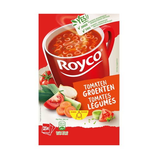 [13196] Royco Minute Soupe Tomates Legumes 25 pcs