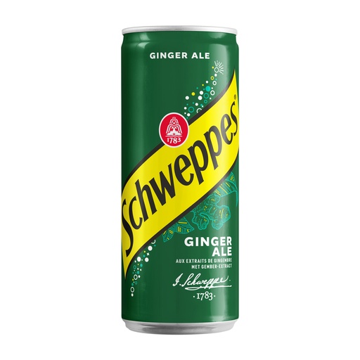 [5488] SCHWEPPES GINGER ALE SLIM CANS 4X6X33CL